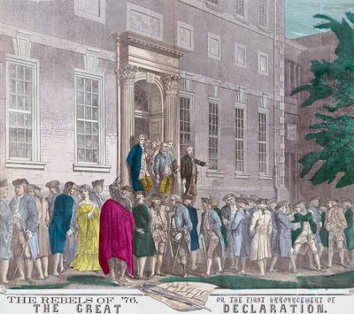 On 4th July, 1776, members of the Second Continental Congress leave Philadelphia